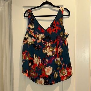 Floral Sleeveless Top - Multicolor
